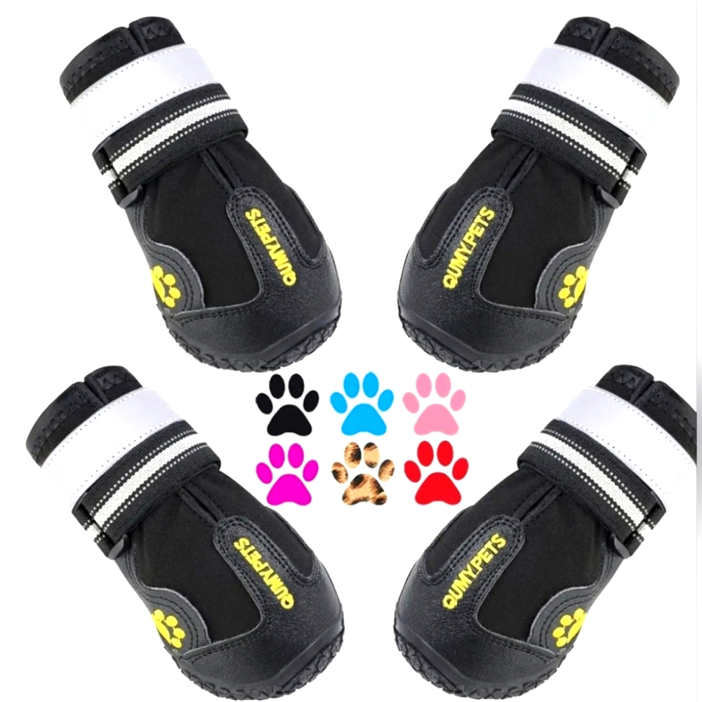 Dog Boots Black and White